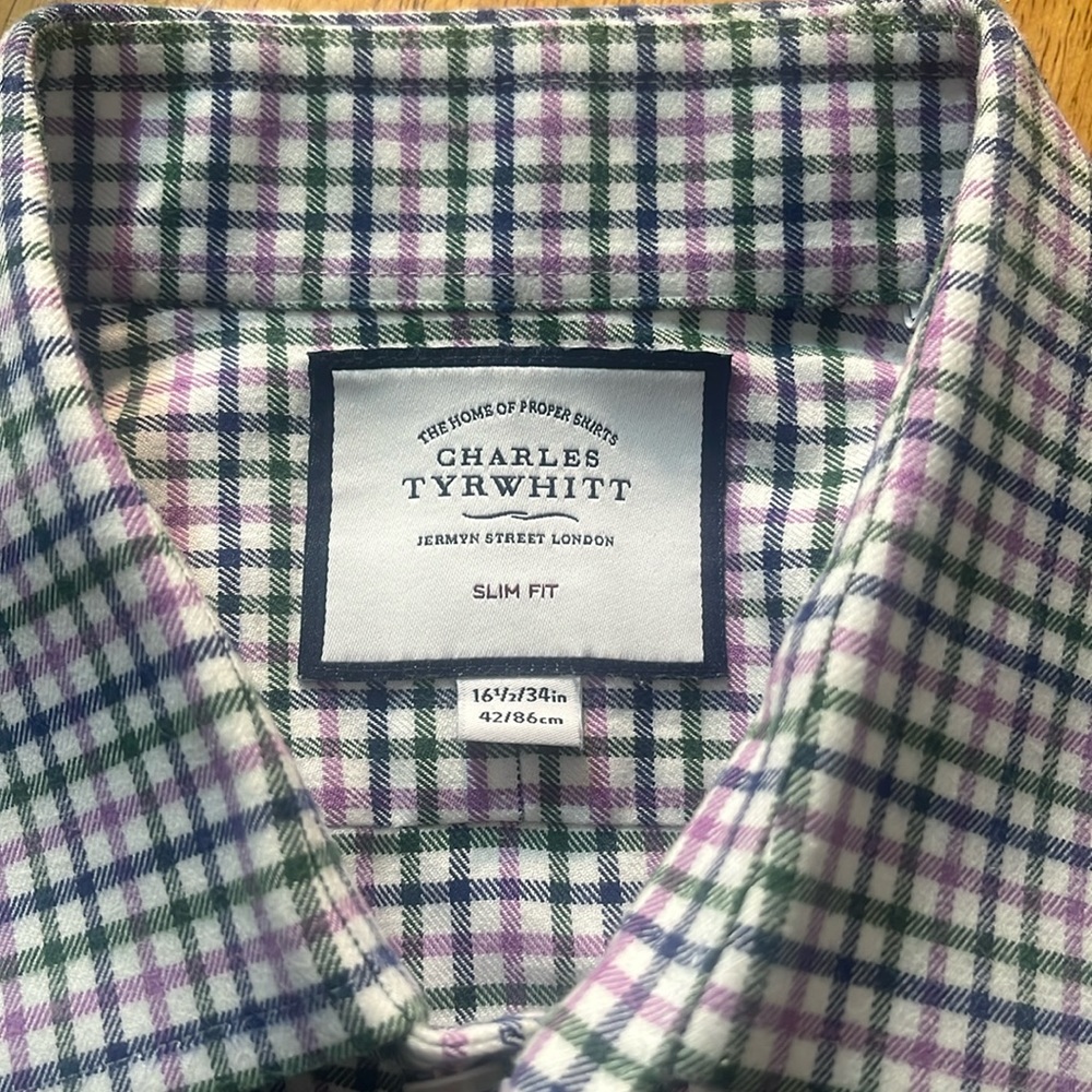SLIM FIT CHARLES TYRWHITT 16 1/2/33in